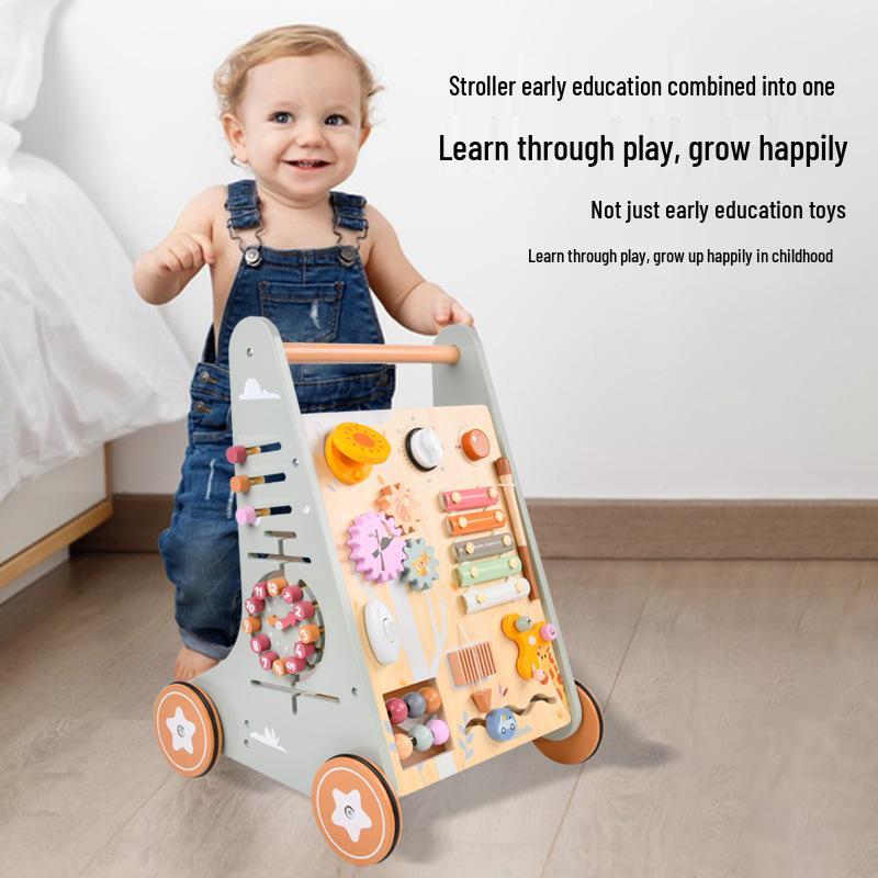 Wooden Baby Push Walker Stroller: Ideal First Birthday Gift