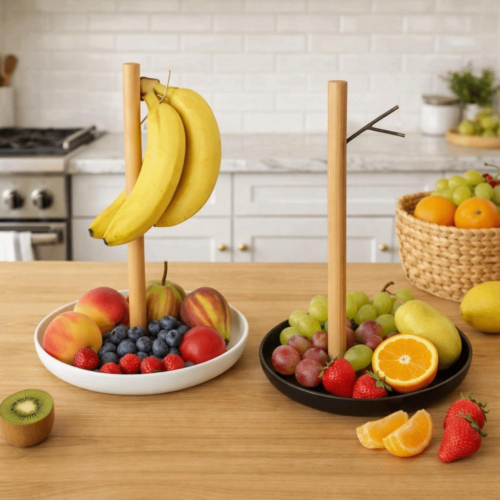 Space Saving Fruit Basket with Hook Household Fruit Bowl Banana Hanging Rack  Kitchen