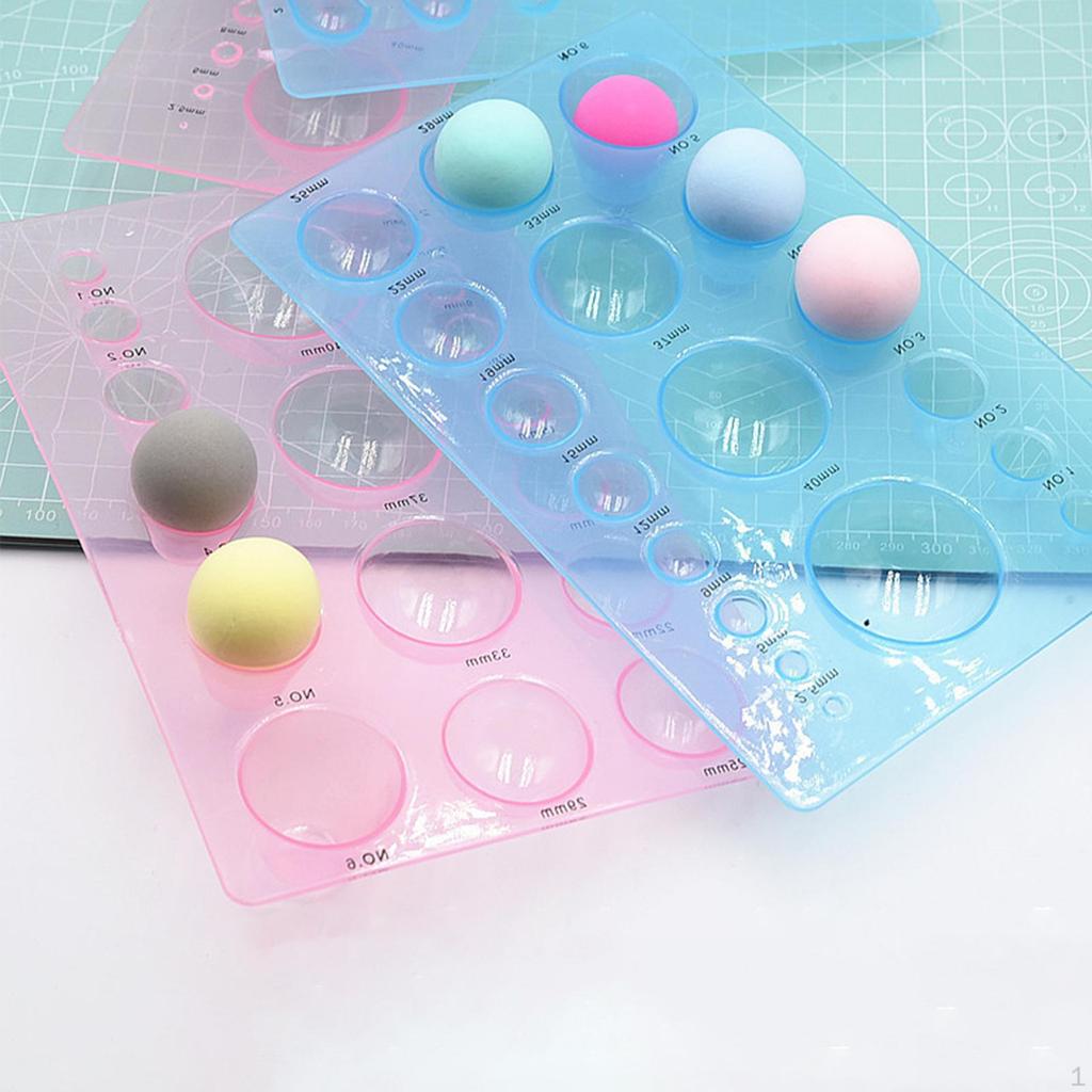2Pcs Plastic Spherical Clay Semi Circle for DIY Dolls