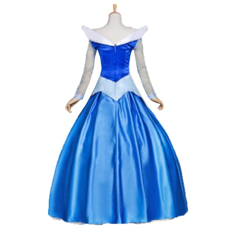 

Спящая красавица Золушка Взрослый Костюм Красавицы Авроры Сказочное Платье Принцессы Косплей Blue Sleeping Beauty Aurora,2XL