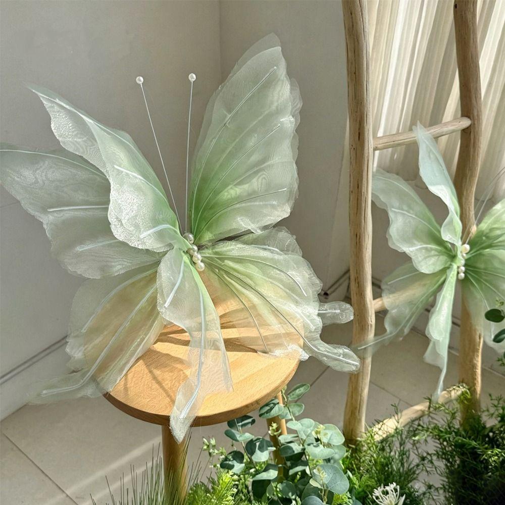 Large Size Simulated Butterfly Silk Material Giant Size Artificial Butterfly 3D Design Finished Products Fake Butterfly