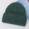 Angola rabbit hair blended cold hat women's autumn and winter warm windproof wheat ear pattern knitted flanged wool hat