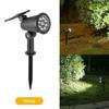 9 LED Solar Spot Light Outdoor IP65 Waterproof Spotlights Solar Garden Lights Landscape Lighting Decoration Pathway Lawn Lamp