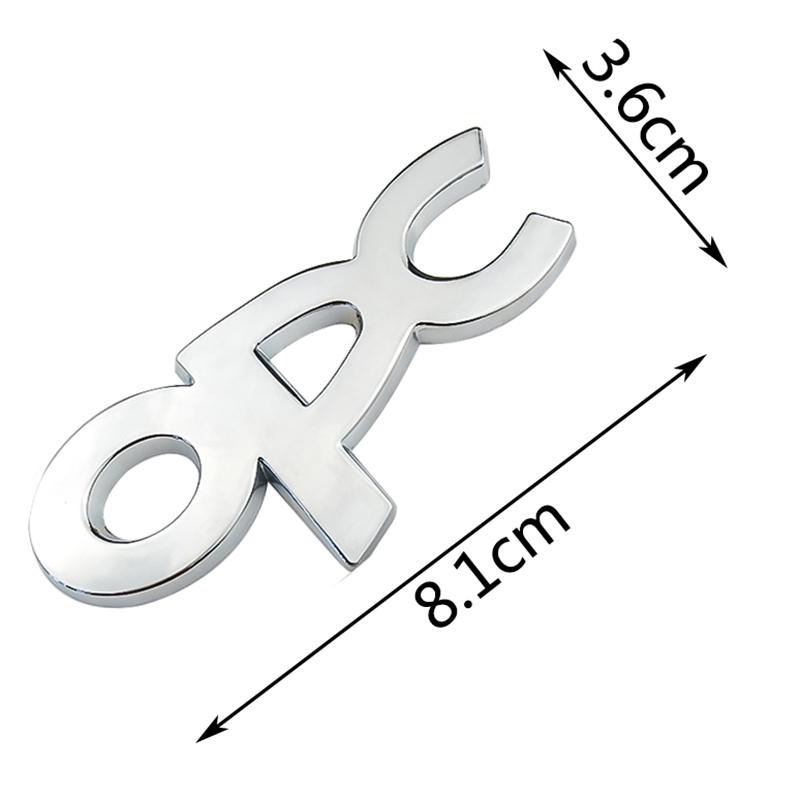 3D Chrome OPC Metal Front Grille Emblem Badge Sticker Accessories Decals For Opel Zafira Astra Vectra Car Styling