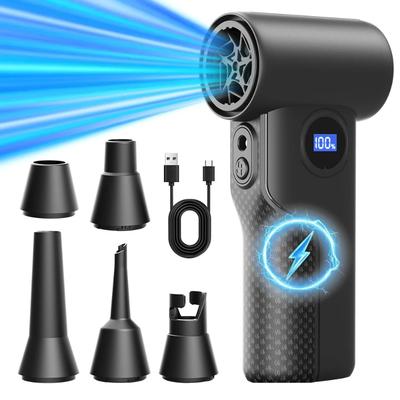 2026 New and PowerS8 Air Blower 4-Gear Turbo Blower Jet Fan with LED Light Battery Display Cordless Compressed Air Duster 110000RPM 80W