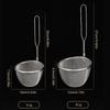 304 Stainless Steel Noodle Drainer Filter Mesh Sieve Household Kitchen Hot Pot Colander Fishing Noodle Spoon Frying Filter Spoon