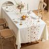 Květinová výšivka Běhoun na stůl Vyšívaný květinový tylový běhoun na stůl Jarní letní běhoun na stůl
