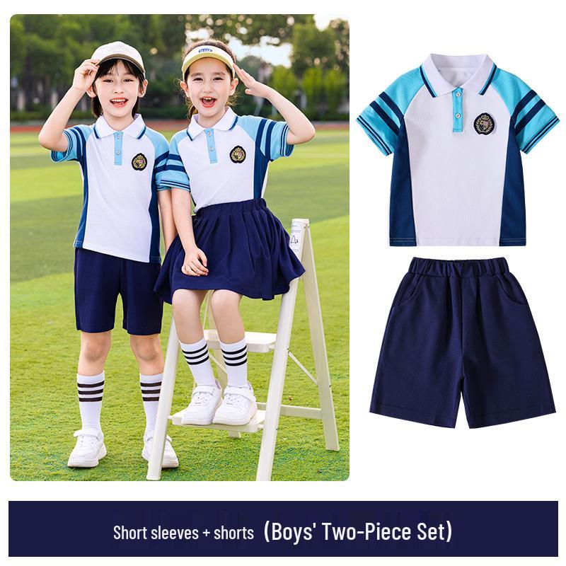 Комплект школьной формы для начальной школы и детского сада: Весенне-осенний спортивный костюм-тройка для первоклассника 100 cm