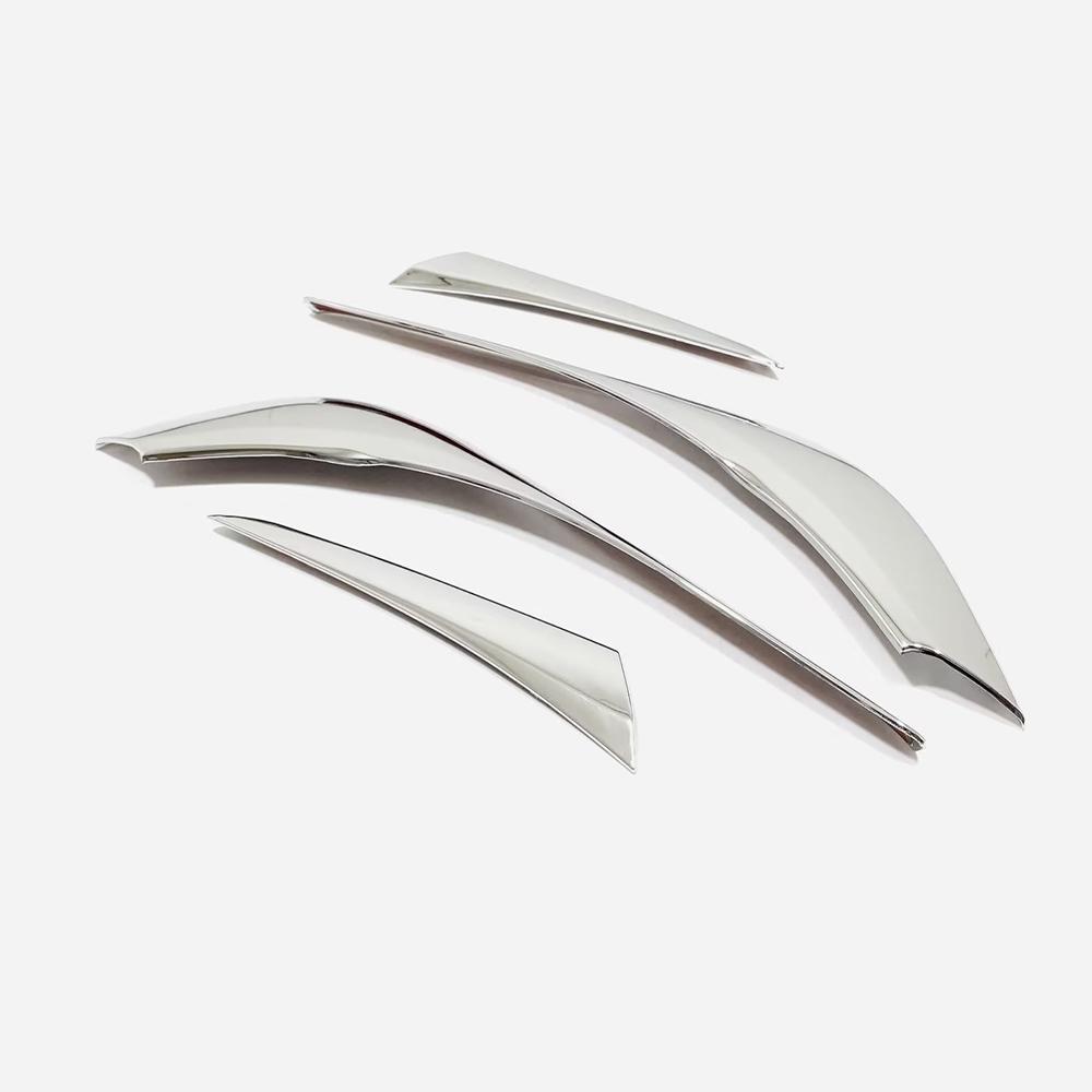 For Mazda CX5 CX-5 KF 2017 2018 ABS Front Headlight Lamp Eyelid Cover Strips Rear Light Eyebrow Trims Car Sticker