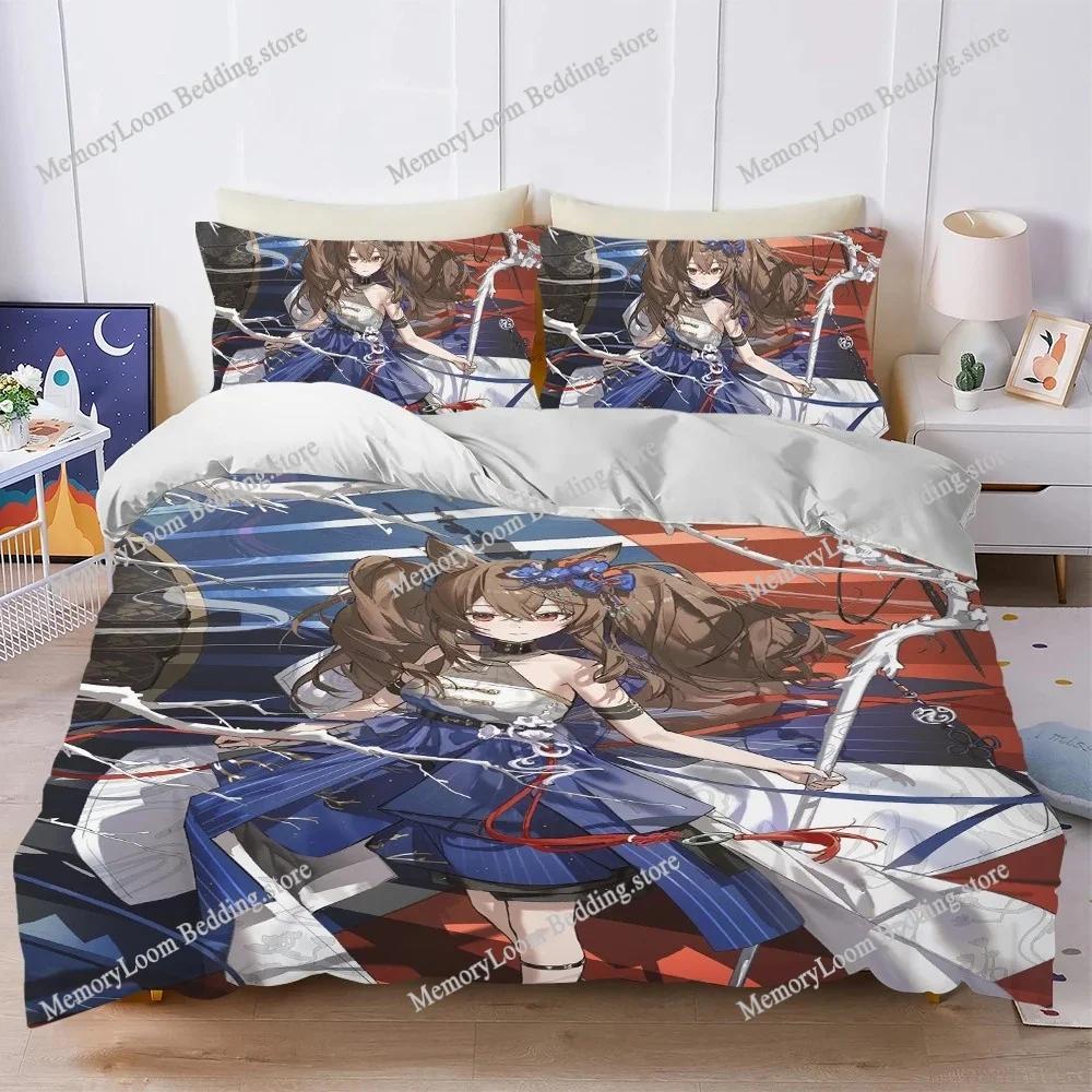 Arknights Game Duvet Cover Set Home Style Bedding Soft Laundry Cotton Bed Student Dormitory Gift Home Textileextile