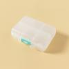 Pilulier portable compact à double couche avec 10 compartiments pour un rangement sécurisé des médicaments