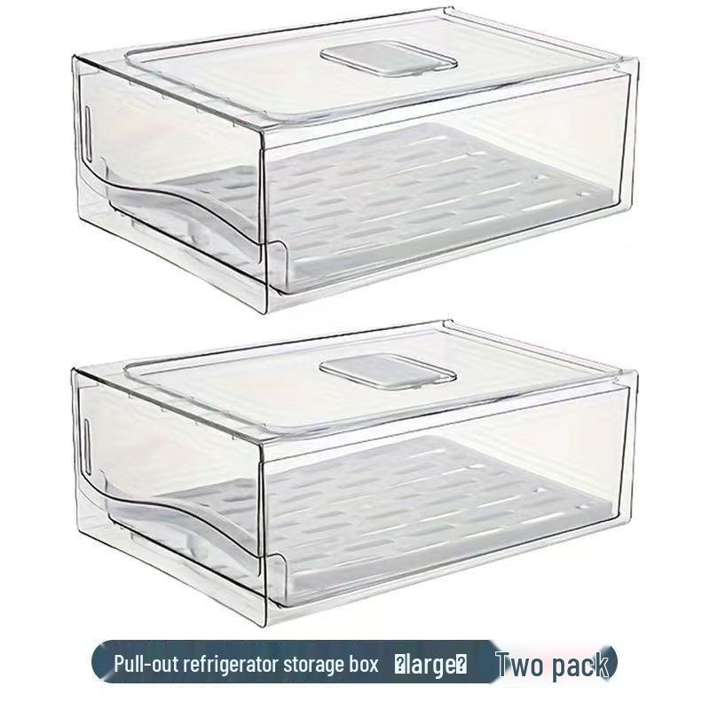 Opbergbox voor Lade Koelkast-Vriezer: Voedselveilige Organizer voor het Bewaren van Fruit & Groenten