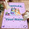 Bluey Customize Text Floor Mat Suitable for Bedrooms Living Rooms Dining Room Balcony Antislip Carpet Anime Office Decor