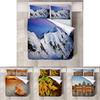 Luxurious 3d Bed Sheet Set Colorful Polyester Modern Simple Design Fits 6.6ft Bed