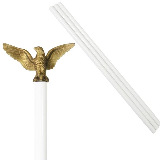 Puntale per asta portabandiera indeformabile e resistente alle rotture, ideale per creare atmosfera durante il Giorno dell'Indipendenza. Decorazione da giardino a forma di aquila. Ornamento per asta portabandiera, accessorio per esterni.