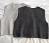 Korean Style Retro Knit Vest Jacket - Loose, Soft, Fluffy Round Neck Cardigan for Women, Perfect for Autumn and Winter
