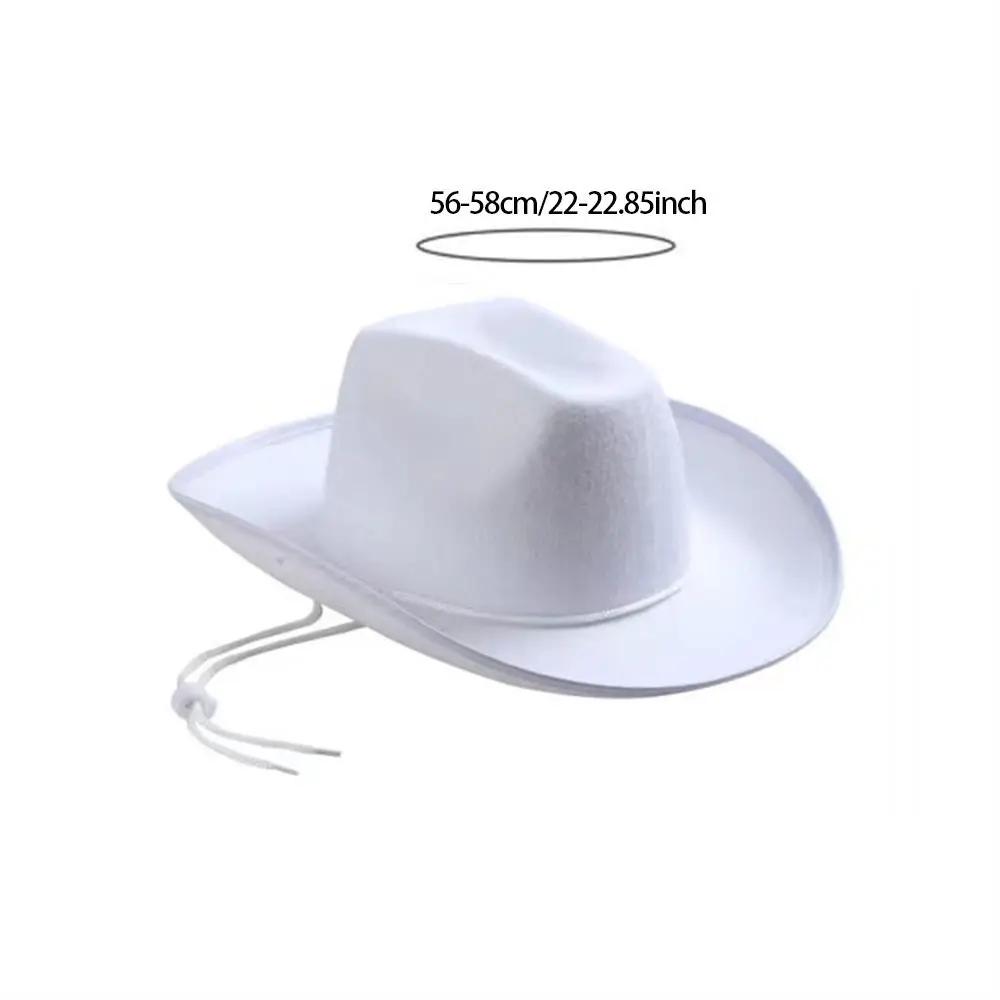 Funny Cowboy Accessory Cowboy Hat Costume Party Performance Felt Princess Hat Cosplay Cowgirl Hat Birthday