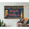 Custom Tin Sign Pub Decoration Retro Metal Poster Wall Art Gift For Him Man Cave Bar Grill