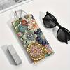 Flowers and Flower Design Soft PU Storage Bag, Eyeglass Bag