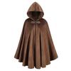 Kids Renaissance Cloak Velvet Hooded Cape Medieval Knight Halloween Costume Cosplay Cape Outerwear