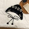 Ins Handwoven Girl Hollow Thin Knitted Bucket Hat Summer Headscarf Hat Cute Bag Head Hat Female Tide