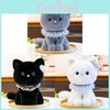 Bella Cat Cute Embroidered Sitting Plush Doll For Girls Sleep Companion Gift