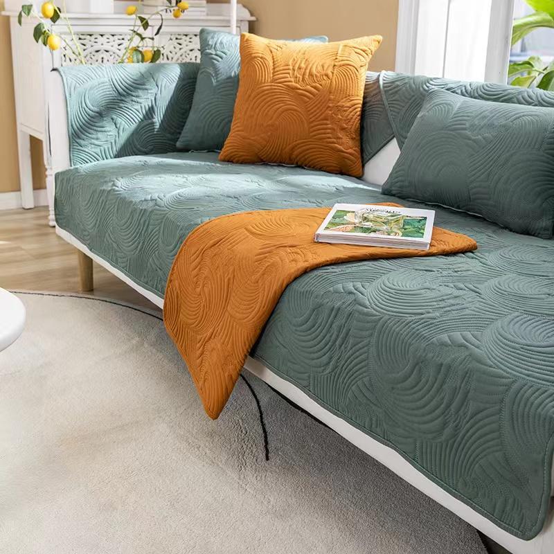 Four Seasons Universal Sofa Cushion Solid Color Modern Combination All-inclusive Universal Sofa Cover Non-slip Nordic Sofa Towel