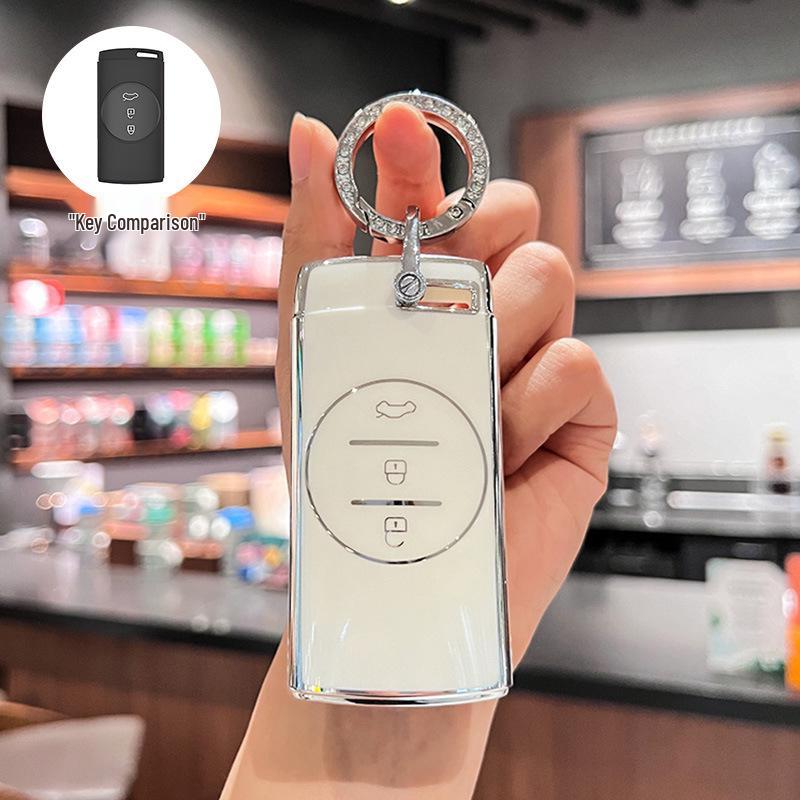 Compatible Chery Car Key Cover for Tiggo 7 and Xingtu TX Models - Simple Design for Men and Women