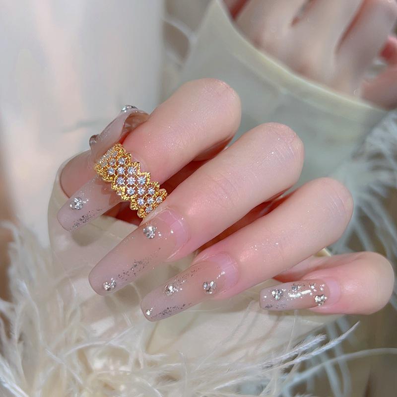 925 Sterlingsilber Unregelmäßiger Edelstein Damen Luxus Zeigefingerring - Nicht Verblassend, Verstellbar, Leichtes Nischendesign.