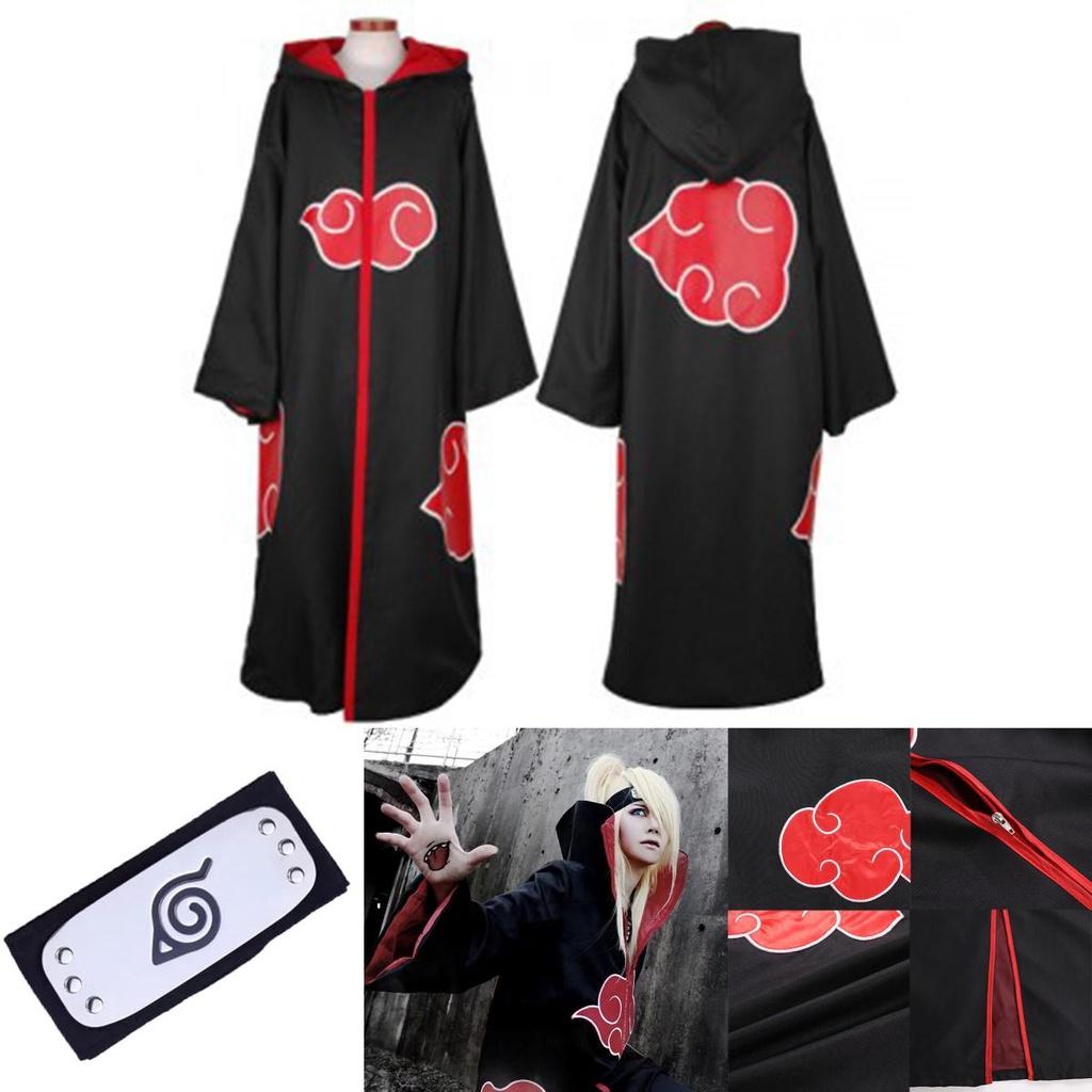 High-quality Naruto Akatsuki Uchiha Itachi Cosplay Costume Robe Cloak Ideal For Events