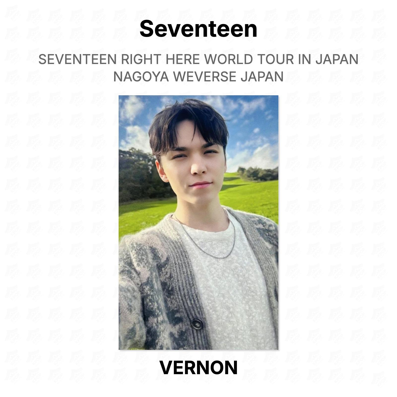 Seventeen RIGHT HERE WORLD TOUR IN JAPAN NAGOYA WEVERSE JAPAN Official Photocard VERNON