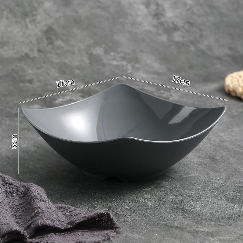 

4pcs Salad Bowl Set Western Salad Dish Durable Plastic Bowls, Food Storage Containers for Family Gatherings and Everyday Use