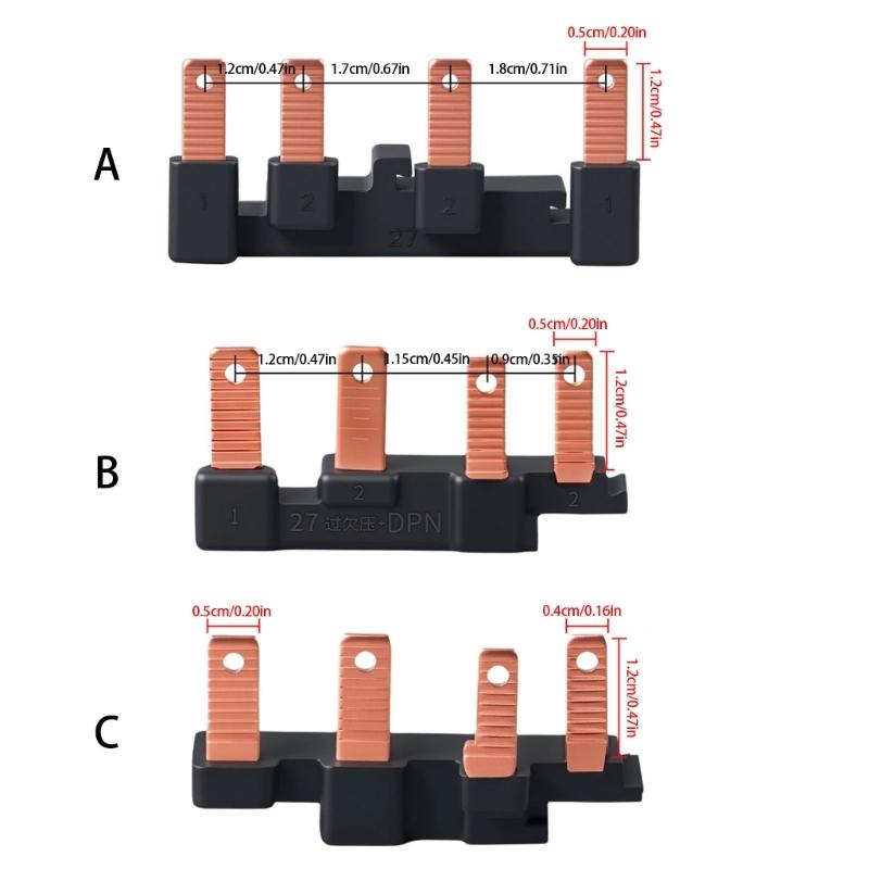 Circuit Breaker Bussbar Power Distribution Block Connectors Copper Busbar Connection Breaker Combing Terminals Enduring