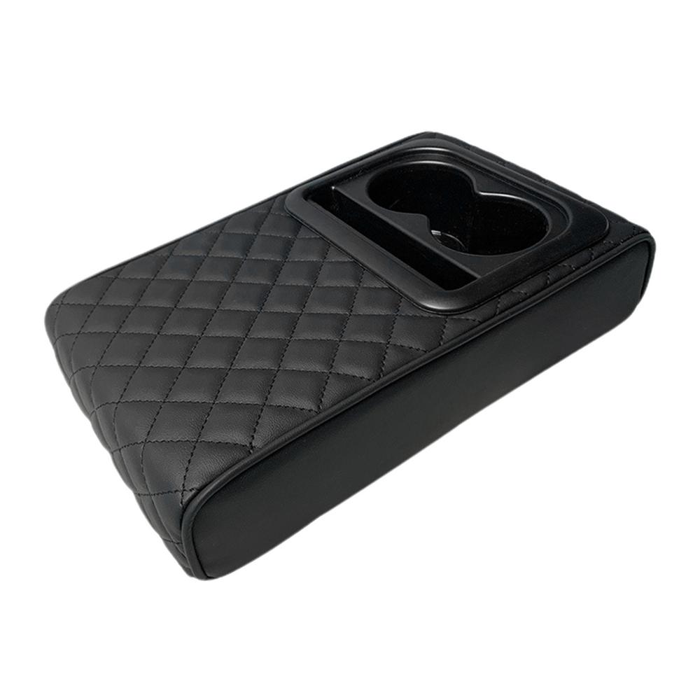 Portable Auto Center Console Armrest Pillow PU Leather Armrest Cushion Pads Car Armrest Height Cover Interior Replacement Parts