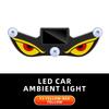 Kabellose Solarbetriebene Auto-Neonschilder Vibrationslichter auf Dynamischem Display Intelligente LED-Lichter Saugnapf Auto-Innenraum-Dekorationslicht