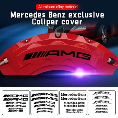 For Car Brake Caliper Sticker PVC Decor Decals for MERCEDES BENZ AMG W203 W204 W205 W209 W210 W211 W212 W176 W166 W163 W221 W9