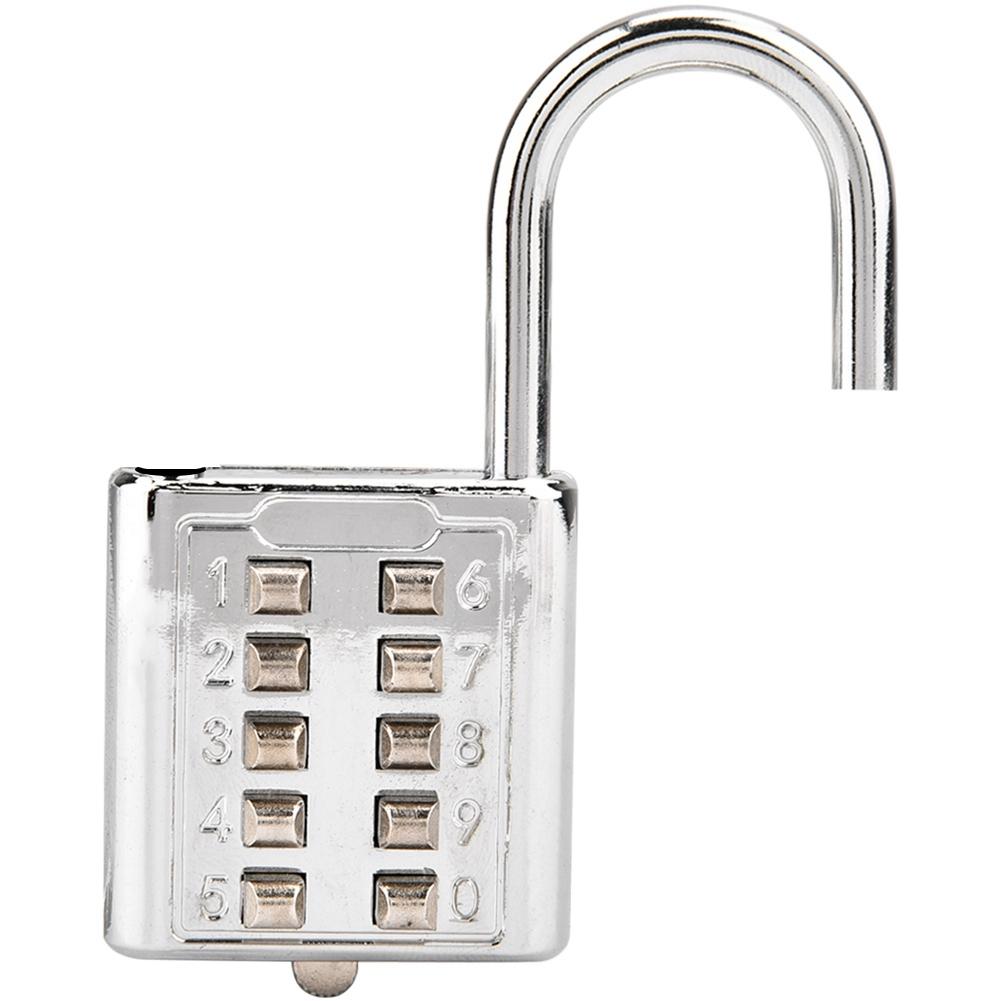 

10 digit Push Button Combination Password Padlock Blind Button Padlock