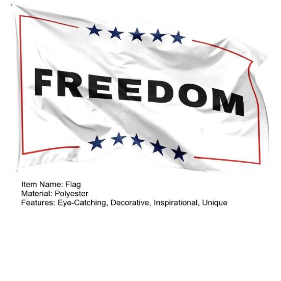 Charlie Kirk Freedom Flag 3x5 Ft Memorial Yard Sign Patriotic Garden Banner for Outdoor