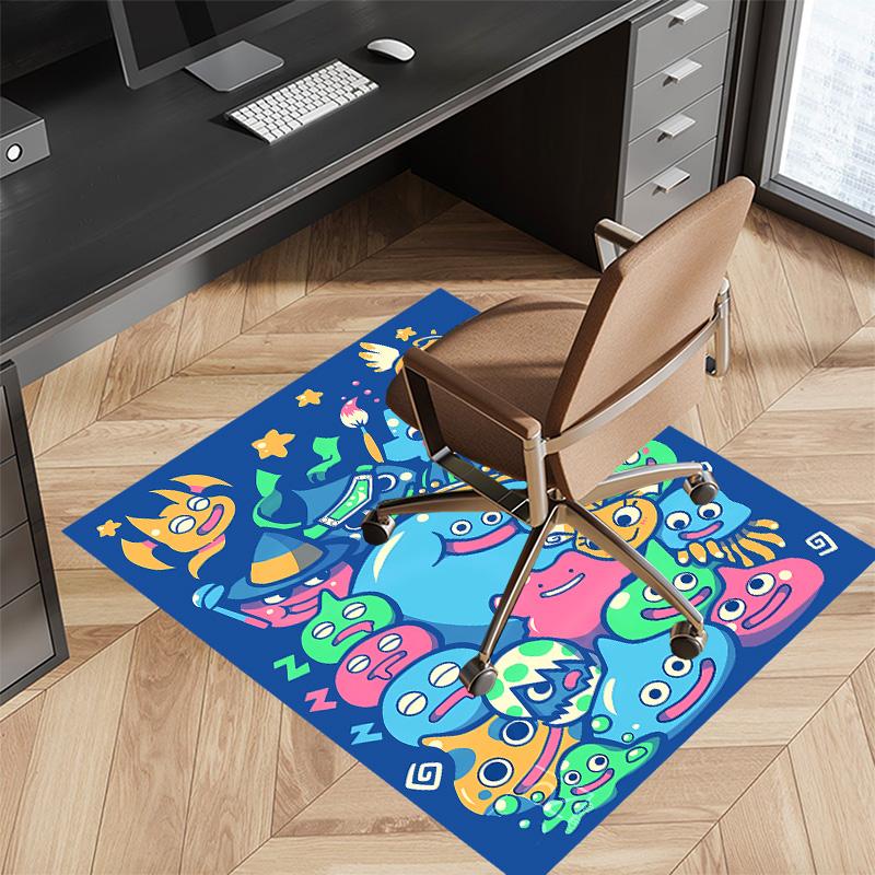 Dragon Quest Slimes Printed Absorbent Washable Carpet,Non-Slip Bathroom Mats,Kitchen Rugs,Living Room Entrance,Camping Picnic Rugs