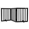 Free Standing Dog Gate 24x60 Inch Freestanding Pet Gate Foldable Brown