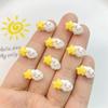 30Pcs New Cute Resin Mini Rainbow, Moon, Stars and Clouds Flat Back Manicure Parts Embellishments For Hair Bows