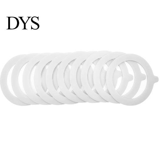 Mason Jar Silicone Ring 10 Pcs/Set Seals Gaskets Easy to Replace Food Grade Environmentally Friendly Portable Sealing Rings Leak Proof O Shape No Odor