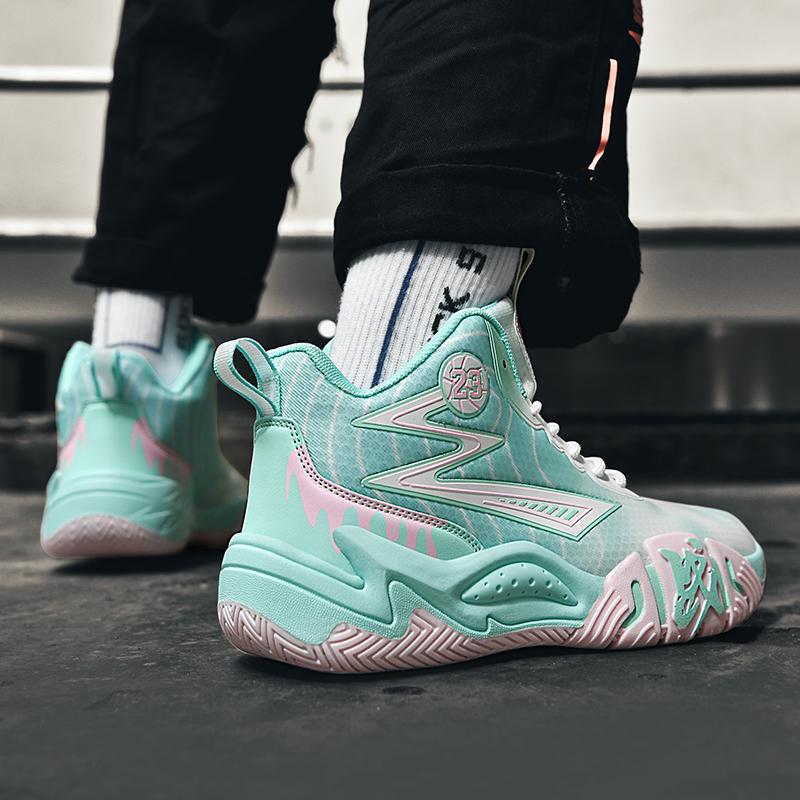 Basketball Shoes Waterproof Men Athletic Sports Shoes High-Quality Training Unisex Street Basketball Boots Cushioned Sneaker