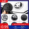 Car Sticker 80/90/100mm Car Front Hood Emblem Replacement Sticker Rear Trunk Badge For Skoda S Logo Octavia Fabia 2 Superb Kamiq
