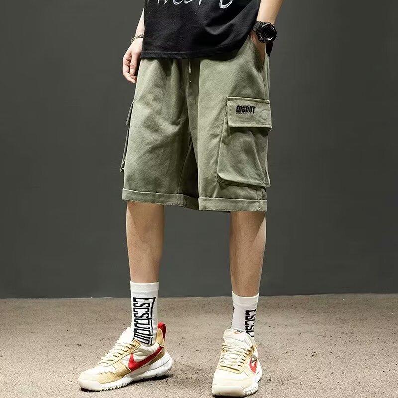 Summer American Black Work Shorts Men's Casual Mid-pants Loose Men's Five-point Pants