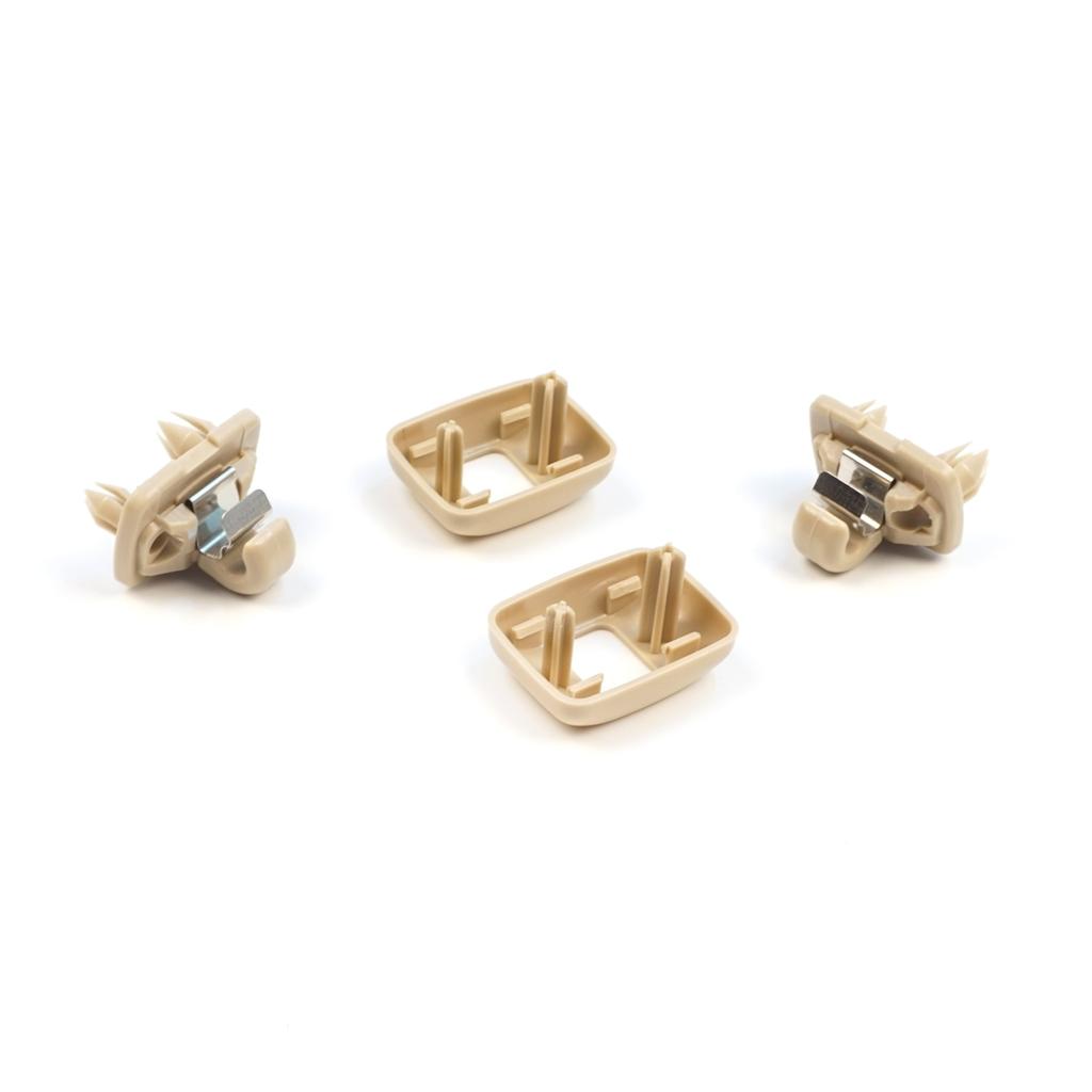 EDP1657-1 2 Pieces Sun Visor Shade Holder Hook Clips Beige Color for  A1 A3 A4 B7 B8 B9 A5 A6 C6 Q2 Q3 Q5 TT Seat Exeo