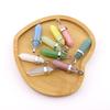 Crystal Hexagonal Column Pendant Popular Hexagonal Prism Bullet Luminous Stone Necklace Pendant N759