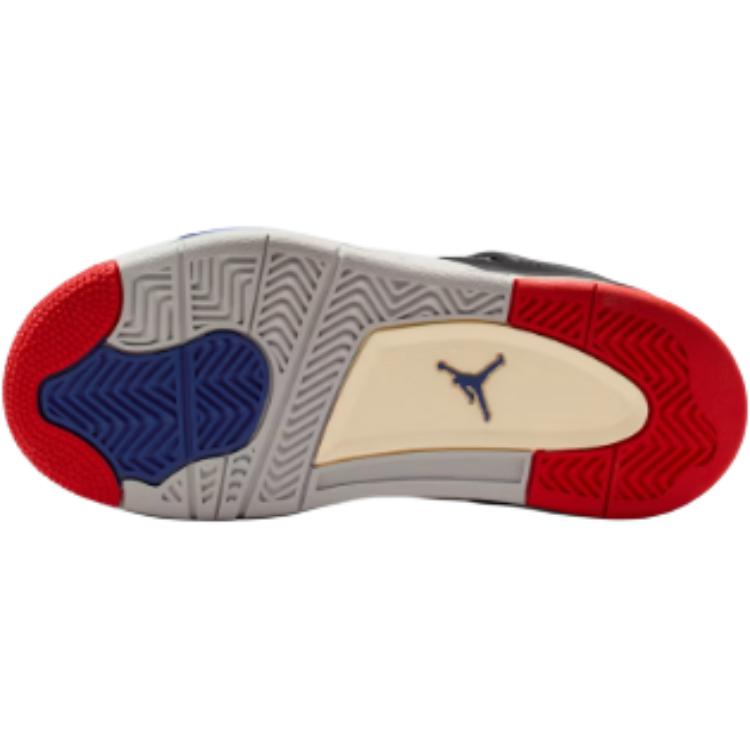 Air Jordan 4 Retro PS Rare Air Dětské tenisky Černá/Ohnivě červená/Hluboká královská modrá IB4388-003
