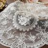 1Pcs Europe Retro Style Table Mat Beautiful Pattern Romantic Exquisite Embroidery Lace Coffee Cups Mat Vase Table Lamp Pad