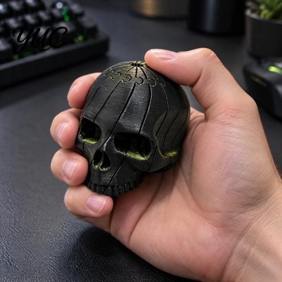 Creative Home Table Craft 3D Printed Skull Figurine, Desktop Fidget Toy, Decompression Sensory Festival Gift for Collectors Toy Halloween Party